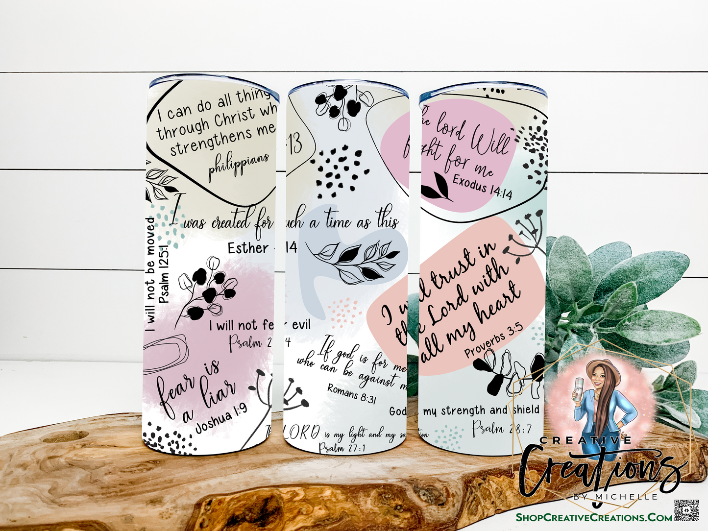 Soft Pastel Bible Verses Tumbler